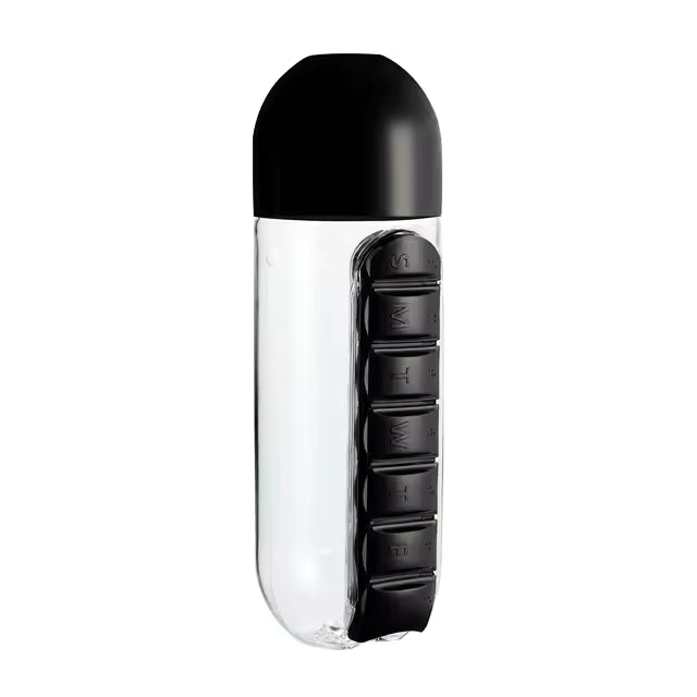 Water Bottle With Pill Box