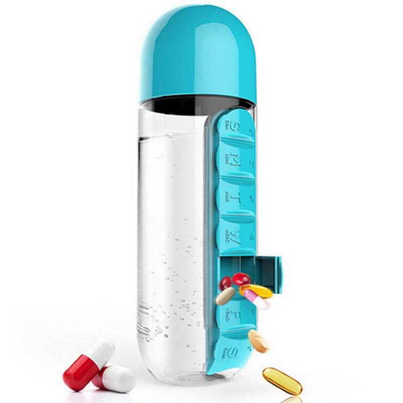 Water Bottle With Pill Box