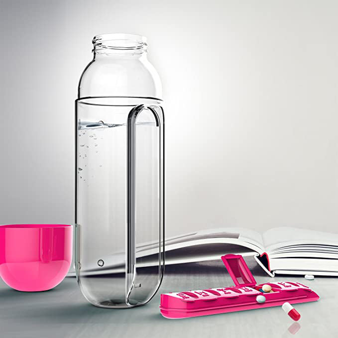 Water Bottle With Pill Box